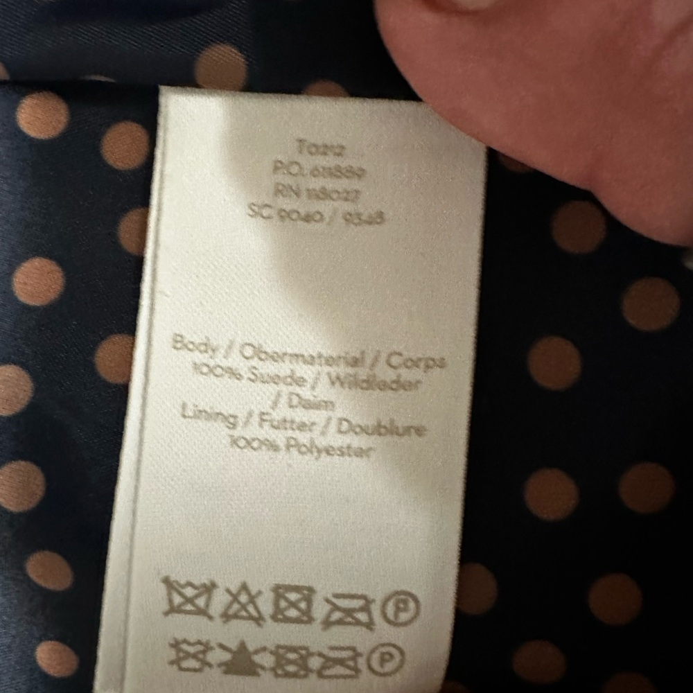 Boden Tan Suede Moto Jacket Sz 8 Like New! π§₯β¨ - Picture 5 of 12